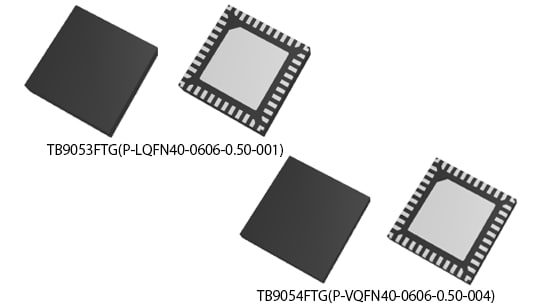 The package photograph of lineup expansion of brushed DC motor driver ICs for automotive applications