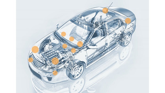 This figure lists Application Areas for Toshiba's Analog Devices.