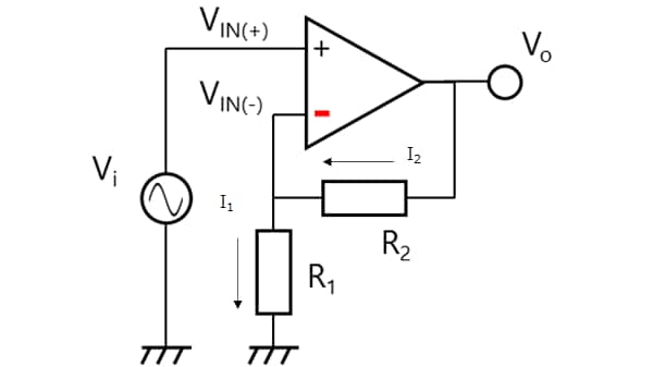 Figure 2-17 Noninverting amplifier