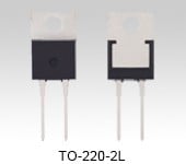 The package photograph of expanded lineup of the second generation of SiC SBD products with a TO-220-2L package: TRS2E65F, TRS3E65F.