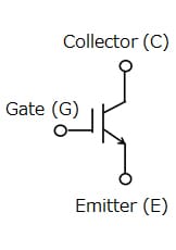 (a) Symbol of an N-channel IGBT