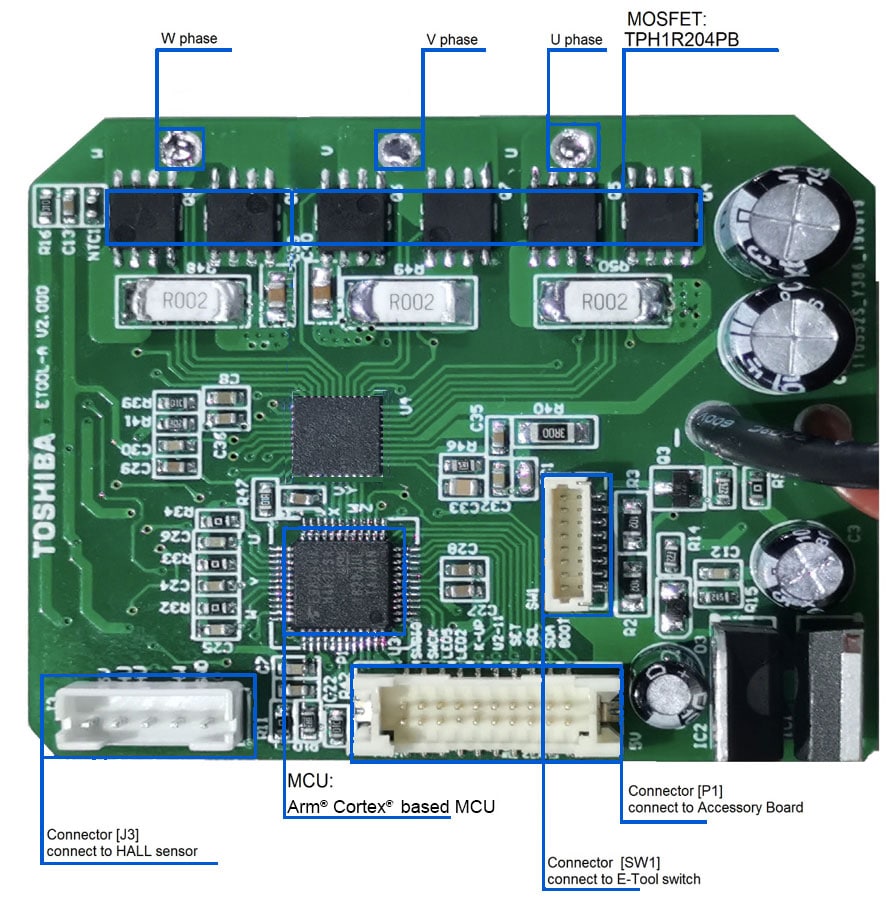 60 x 50 mm main PCB