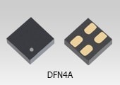 The package photograph of a compact load switch IC with increased strength package using mold resin: TCK207AN.