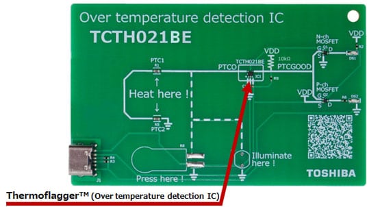 Image 2: Sample circuit board for Thermoflagger™ TCTH021BE