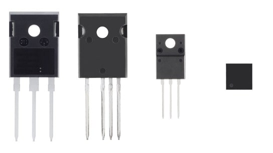 The package photograph of lineup expansion of the new generation super junction N-ch power MOSFET “DTMOSVI series” contributing to higher efficiency of power supplies: TK110N65Z, TK110Z65Z, TK110A65Z, TK125V65Z, TK155A65Z, TK170V65Z, TK190A65Z, TK210V65Z.