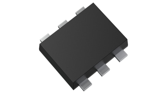 The package photograph of Lineup Expansion of 1.5 W MOSFET Products that Use The Small TSOP6F Package and Help Reduce The Size of Equipment