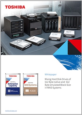 Mixing Hard Disk Drives of 512 Byte native and 512 Byte emulated Block Size in RAID Systems