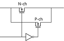 Fig. 4 Equivalent circuit of Analog switch