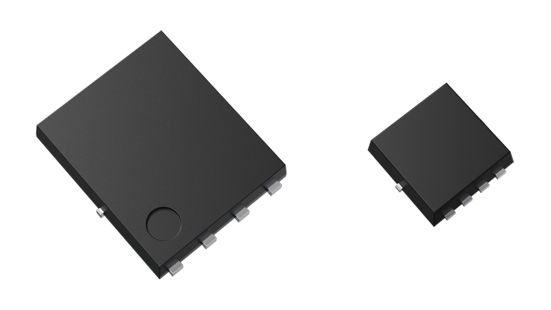  The package photograph of lineup expansion of 150 V N-Channel MOSFETs using a new generation process that helps improve the efficiency of power supplies.