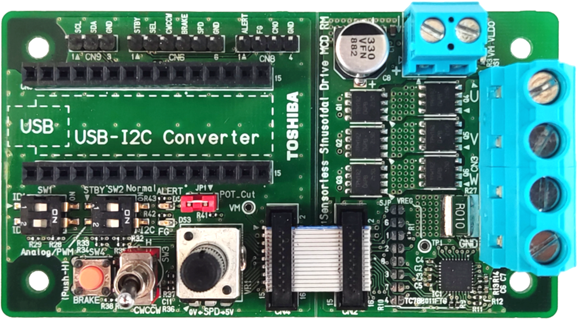 Sensorless Sinusoidal Brushless Motor Drive Circuit Using TC78B011FTG