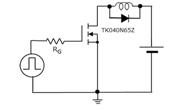 Figure 5: Inductance load switching circuit