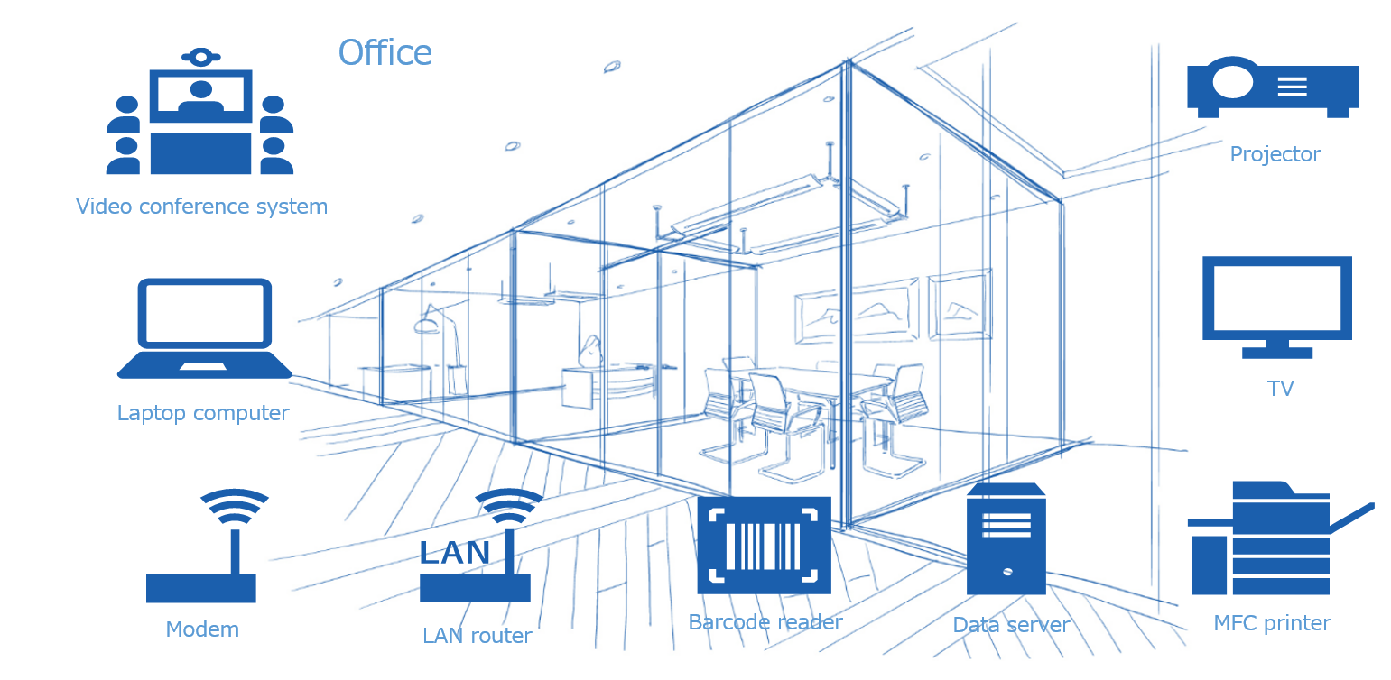 Where eFuse ICs are used in the office.